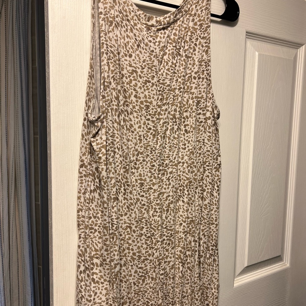 Leopard Print Sleeveless Dress